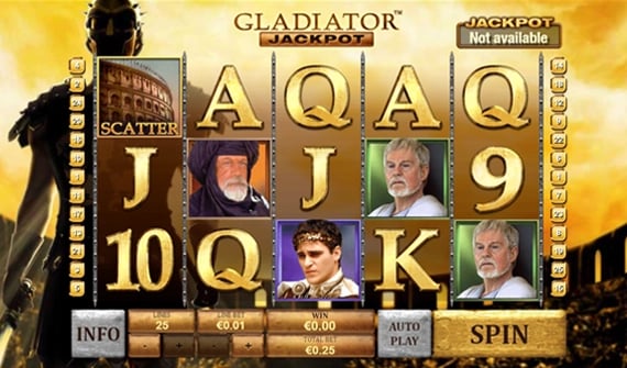 Gladiator Jackpot Gameplay