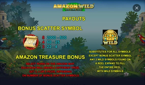 amazon-wild-paytable