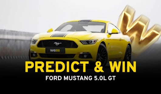 we88 predict and win mustang