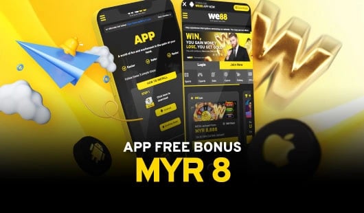 we88 app free bonus myr8