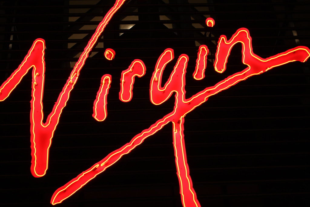 Virgin Group neon logo