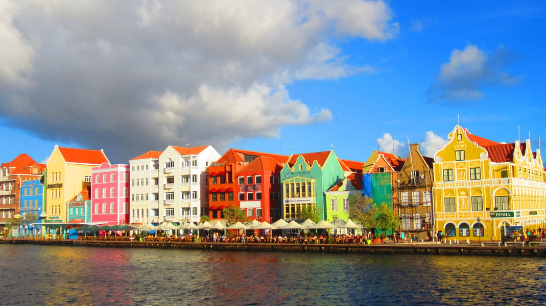 Colorful buildings in Curacao