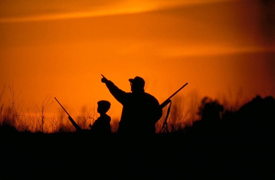 Hunting at sunrise