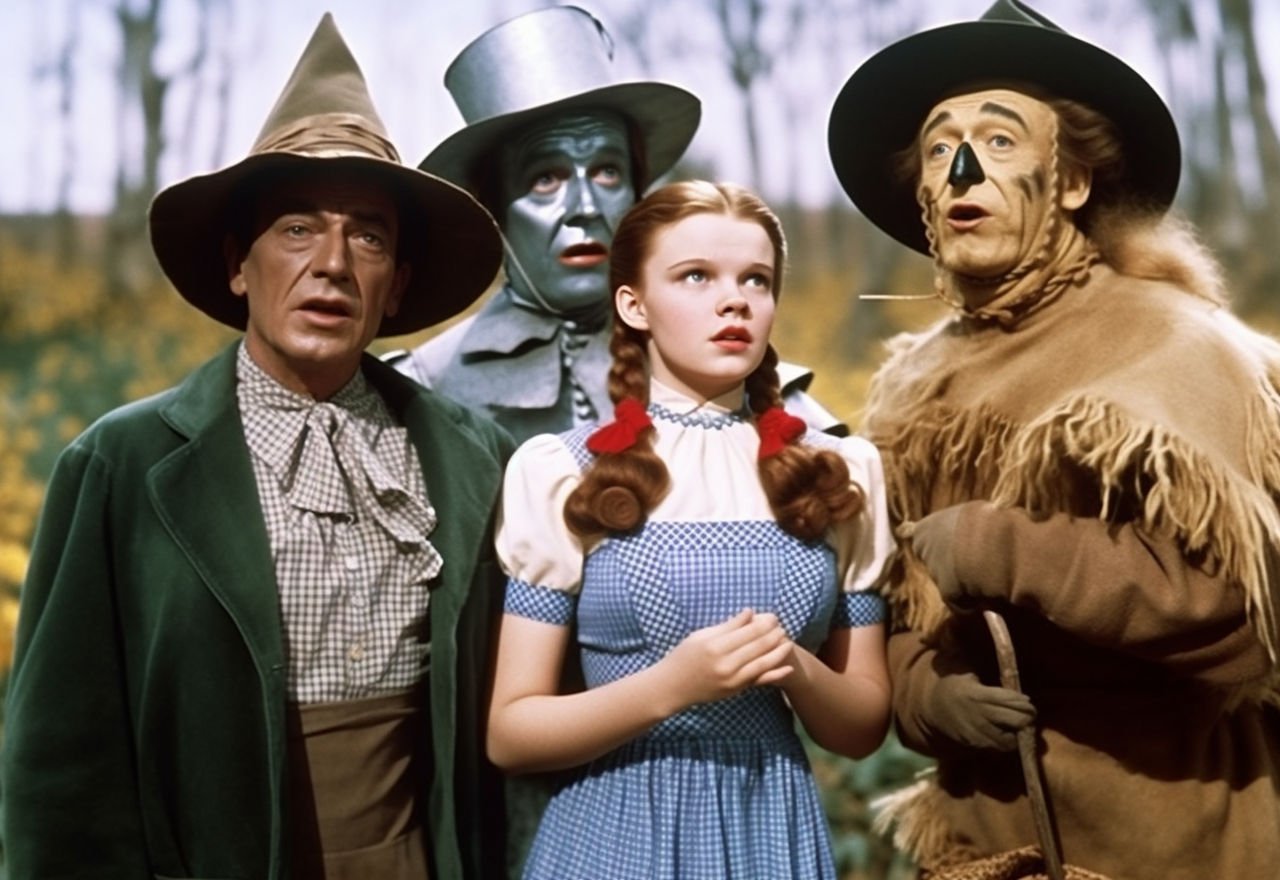 The cast of The Wizard of Oz