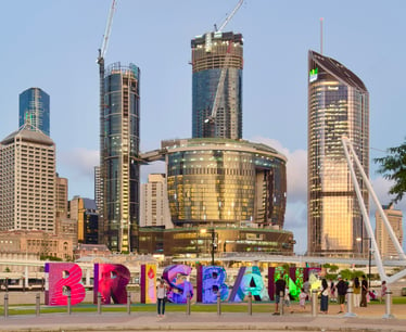 Brisbane Sign, Queen's Wharf