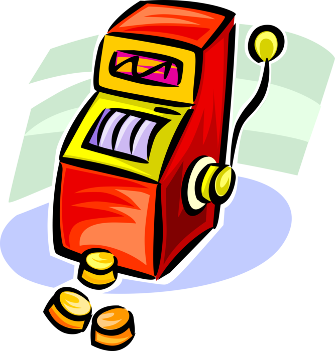 A slot machine illustration