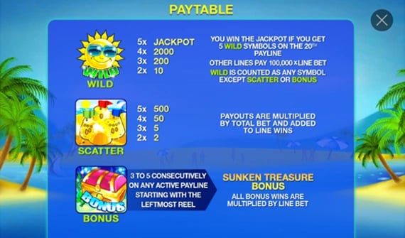 beach-life-paytable