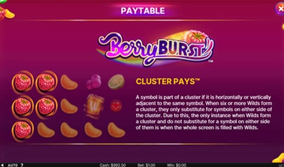 berryburst-paytable