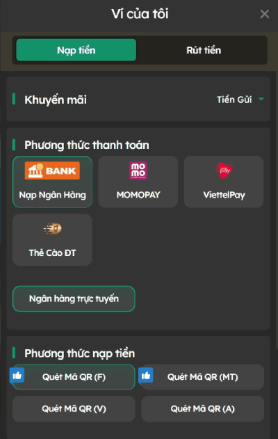 nạp tiền E2BET